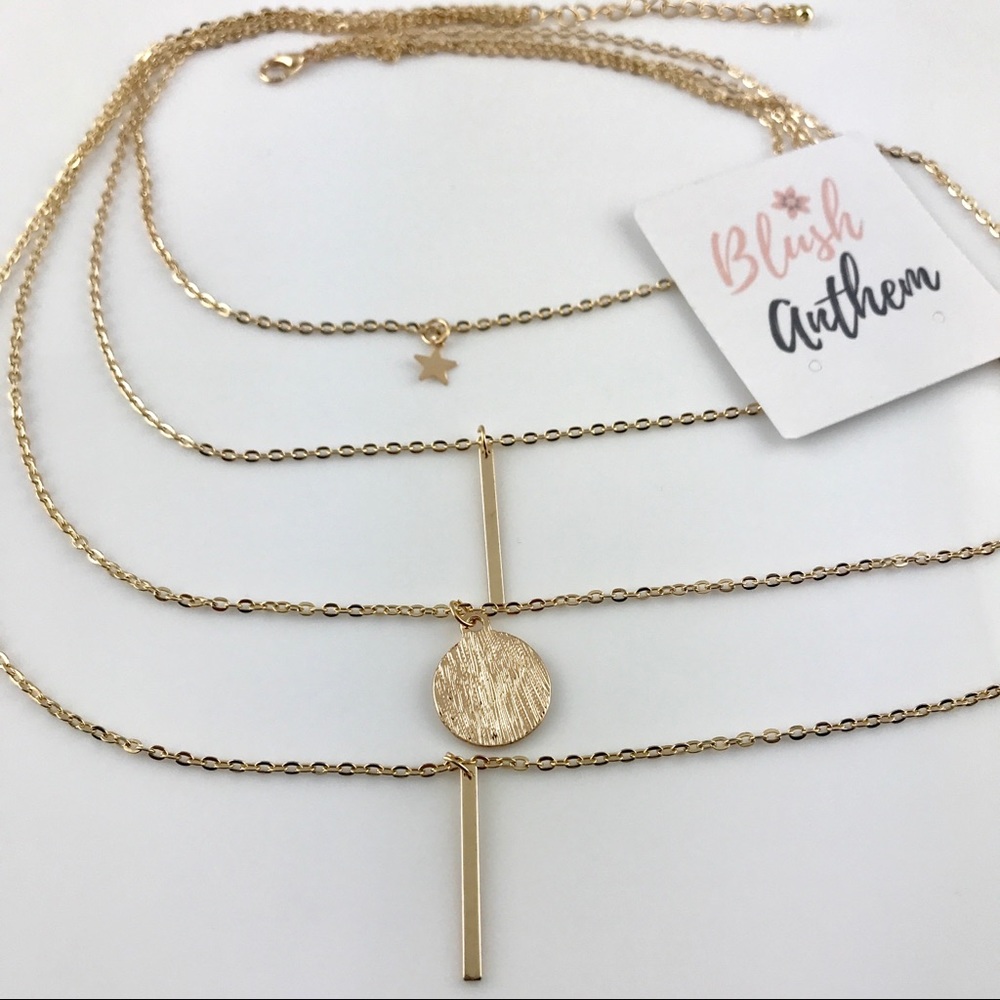 3 for $25⚡️multilayer star bar coin necklace - Picture 6 of 8